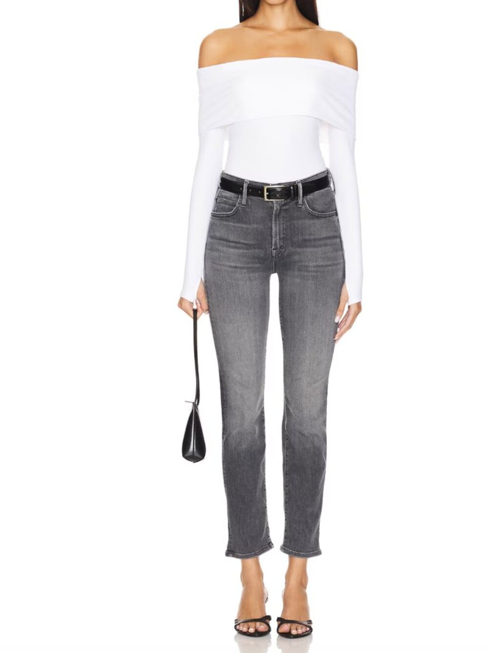 MOTHER The Rascal Flood Jeans in Magic Eight Ball Grey Size 29